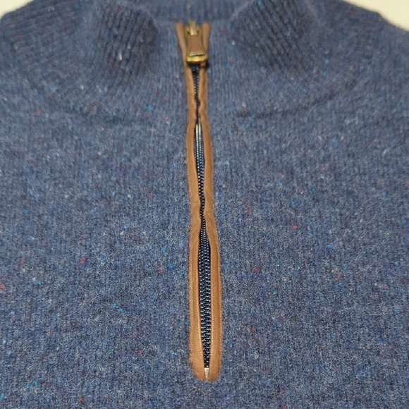 Orvis Men's Navy Zip-Up Sweater 100% WOOL... AMAZING!!! - Picture 2 of 14